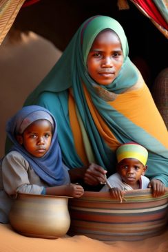 Femmes divorcé et son enfant